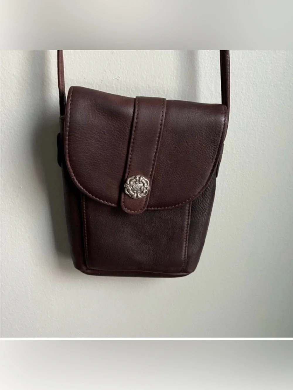 Fossil Brown Leather Small Crossbody